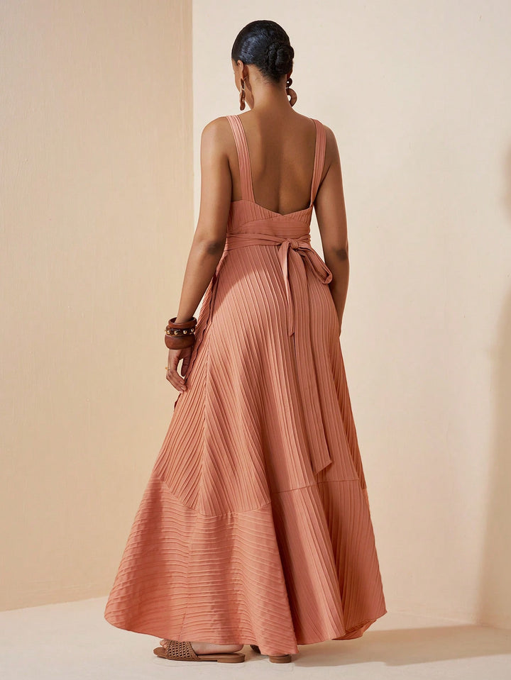Rochie maxi SHEIN, kaki