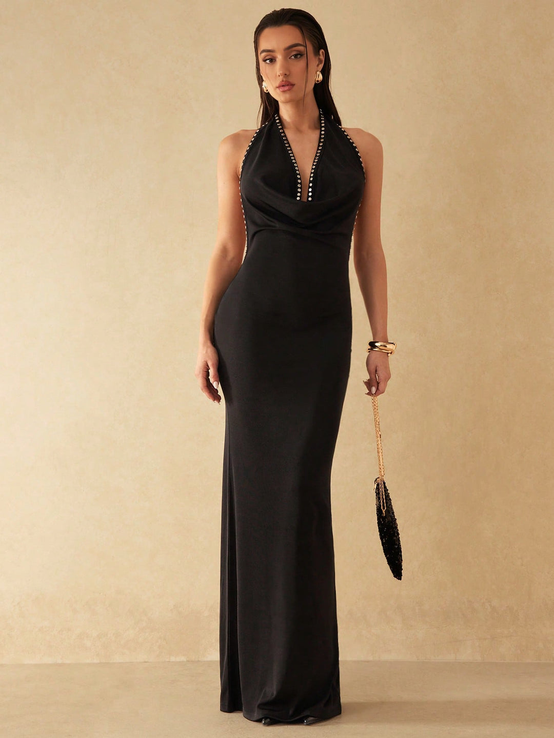 Rochie maxi SHEIN, negru