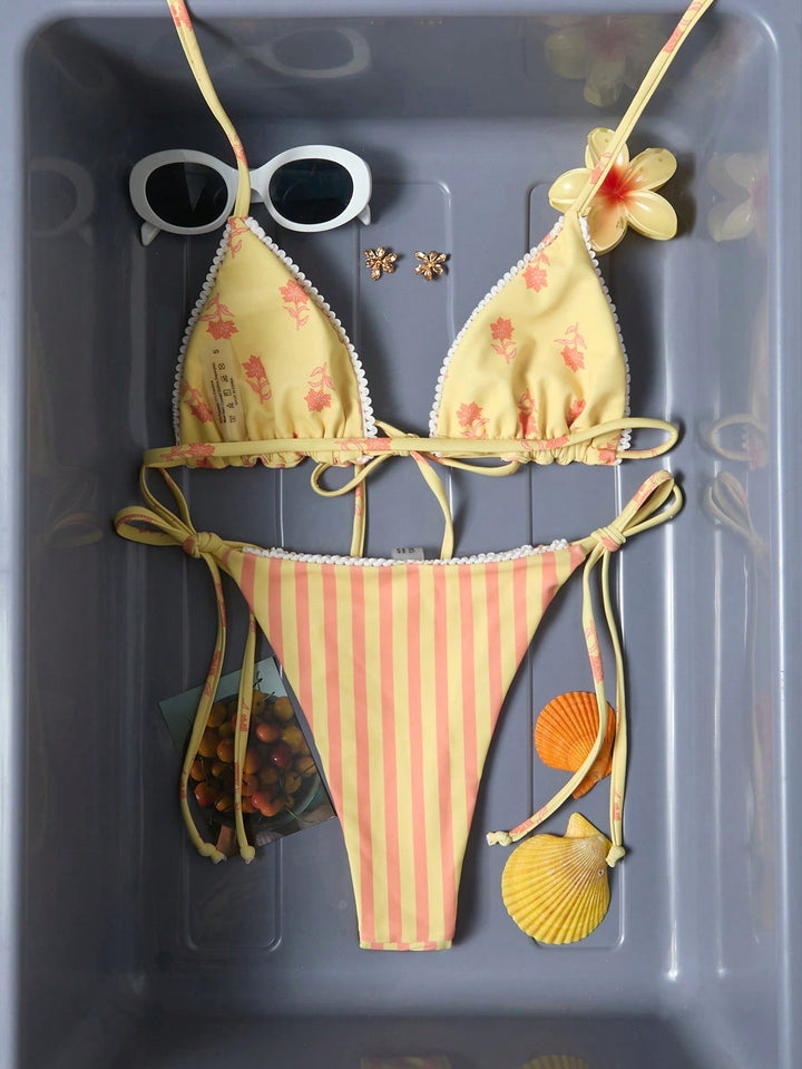 Set bikini SHEIN, galben