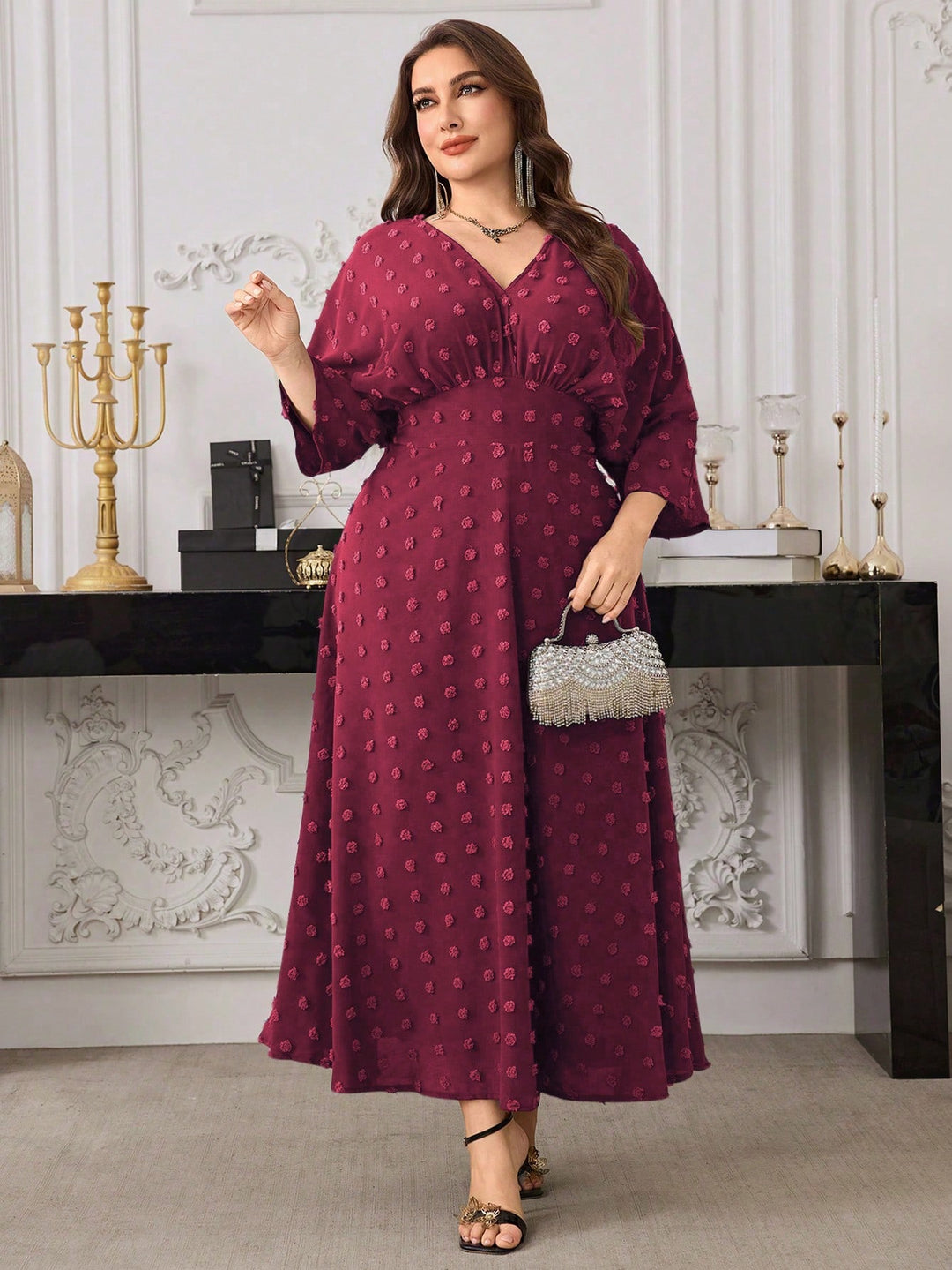 Rochie SHEIN, vișiniu