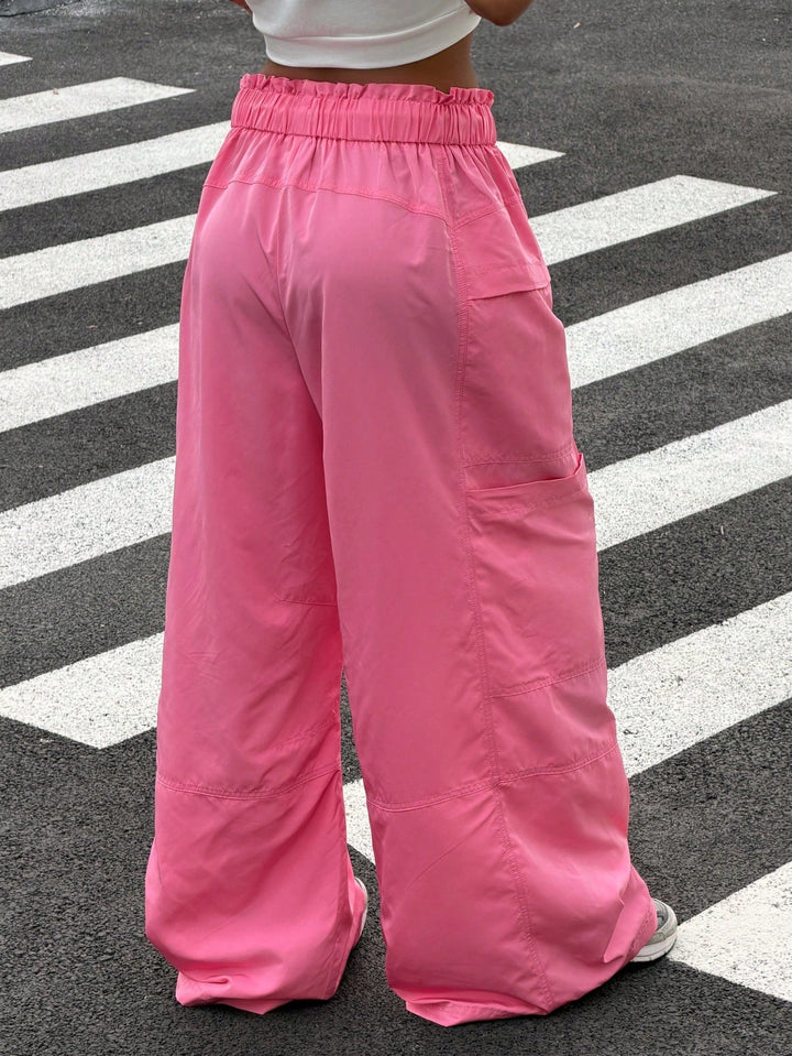 Pantaloni SHEIN, roz