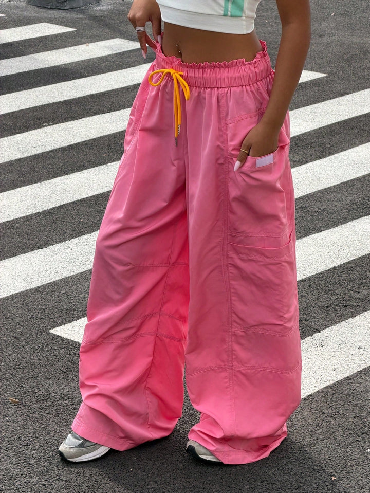 Pantaloni SHEIN, roz