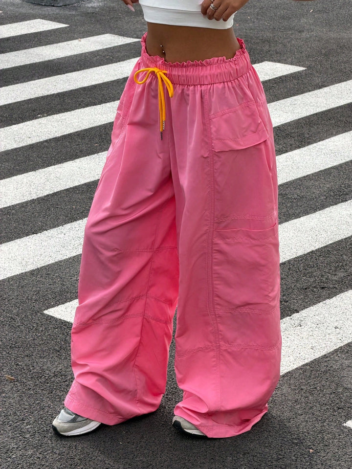 Pantaloni SHEIN, roz