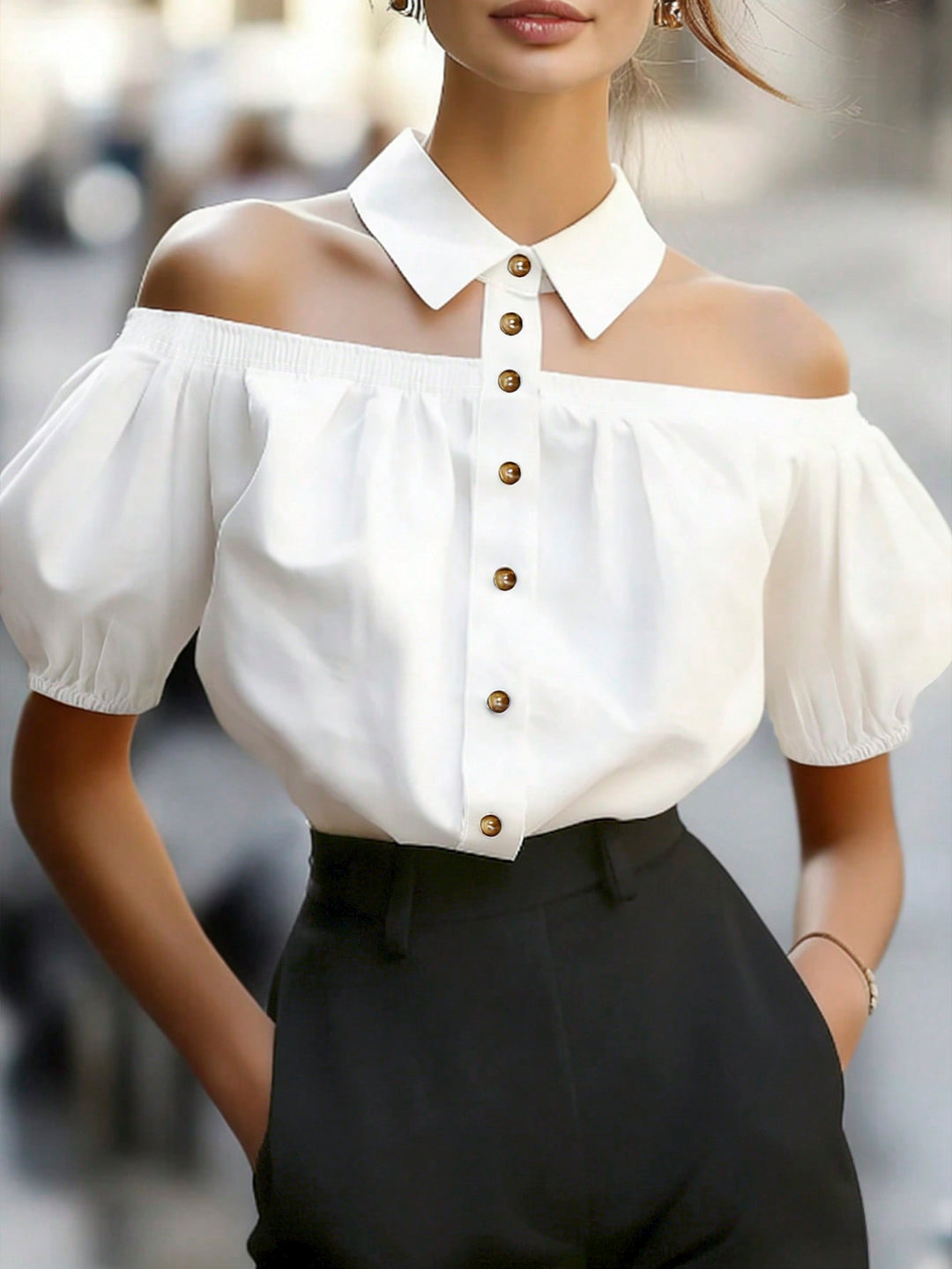 Bluza SHEIN, alb