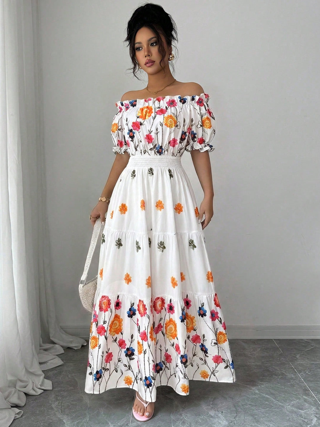 Rochie maxi SHEIN, mix culori