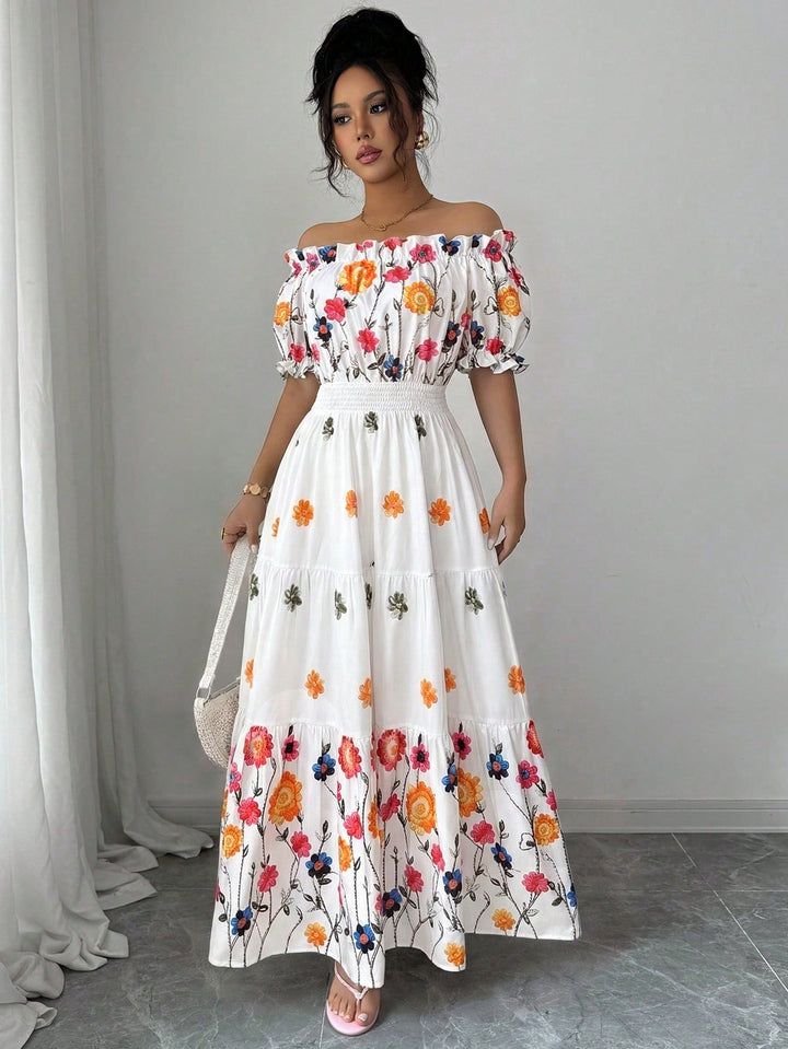 Rochie maxi SHEIN, mix culori