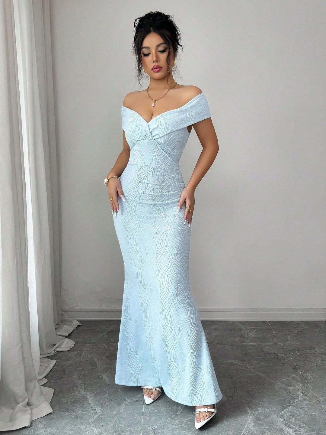 Rochie maxi SHEIN, albastru
