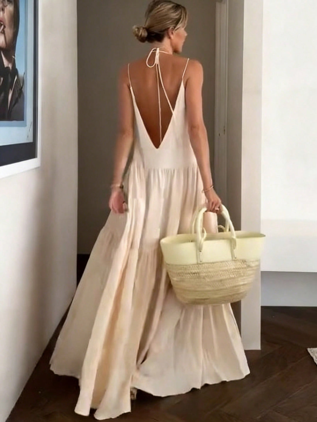 Rochie maxi SHEIN, portocaliu