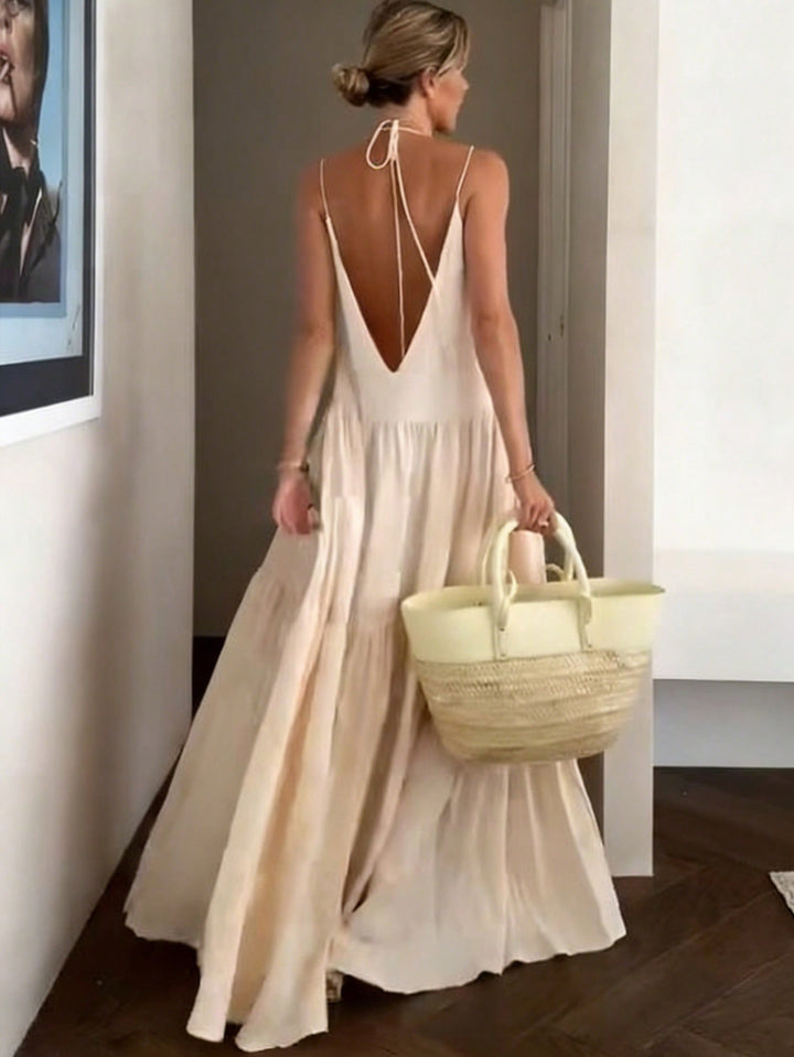 Rochie maxi SHEIN, portocaliu