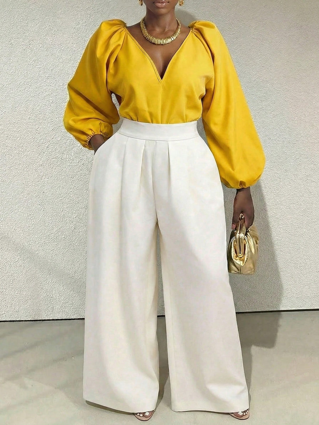 Pantaloni SHEIN, kaki