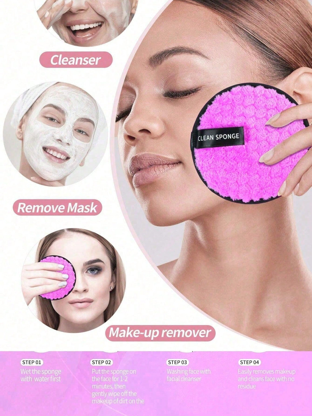 Instrument de curățare facială SHEIN, mix culori