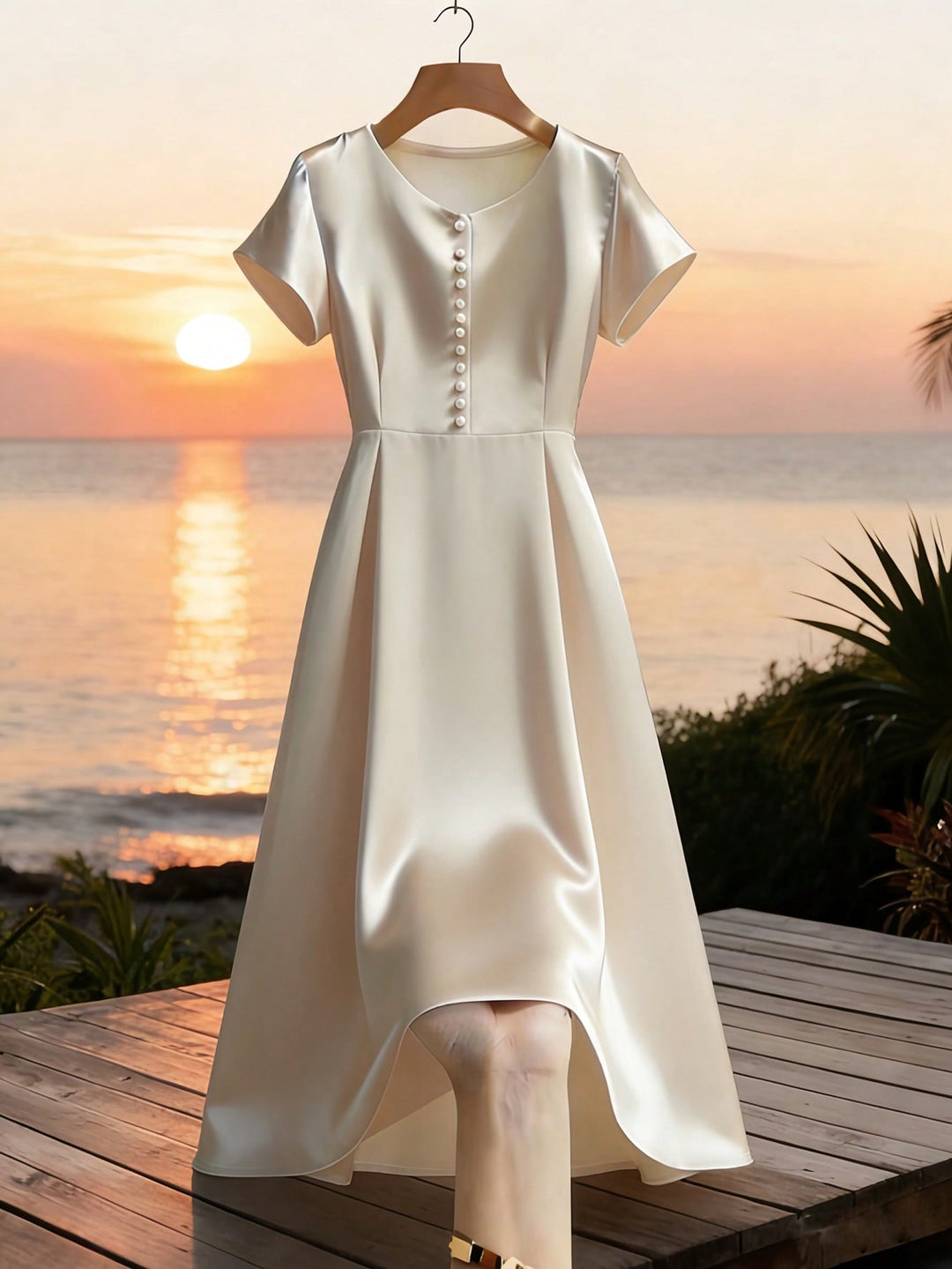Rochie maxi SHEIN, auriu