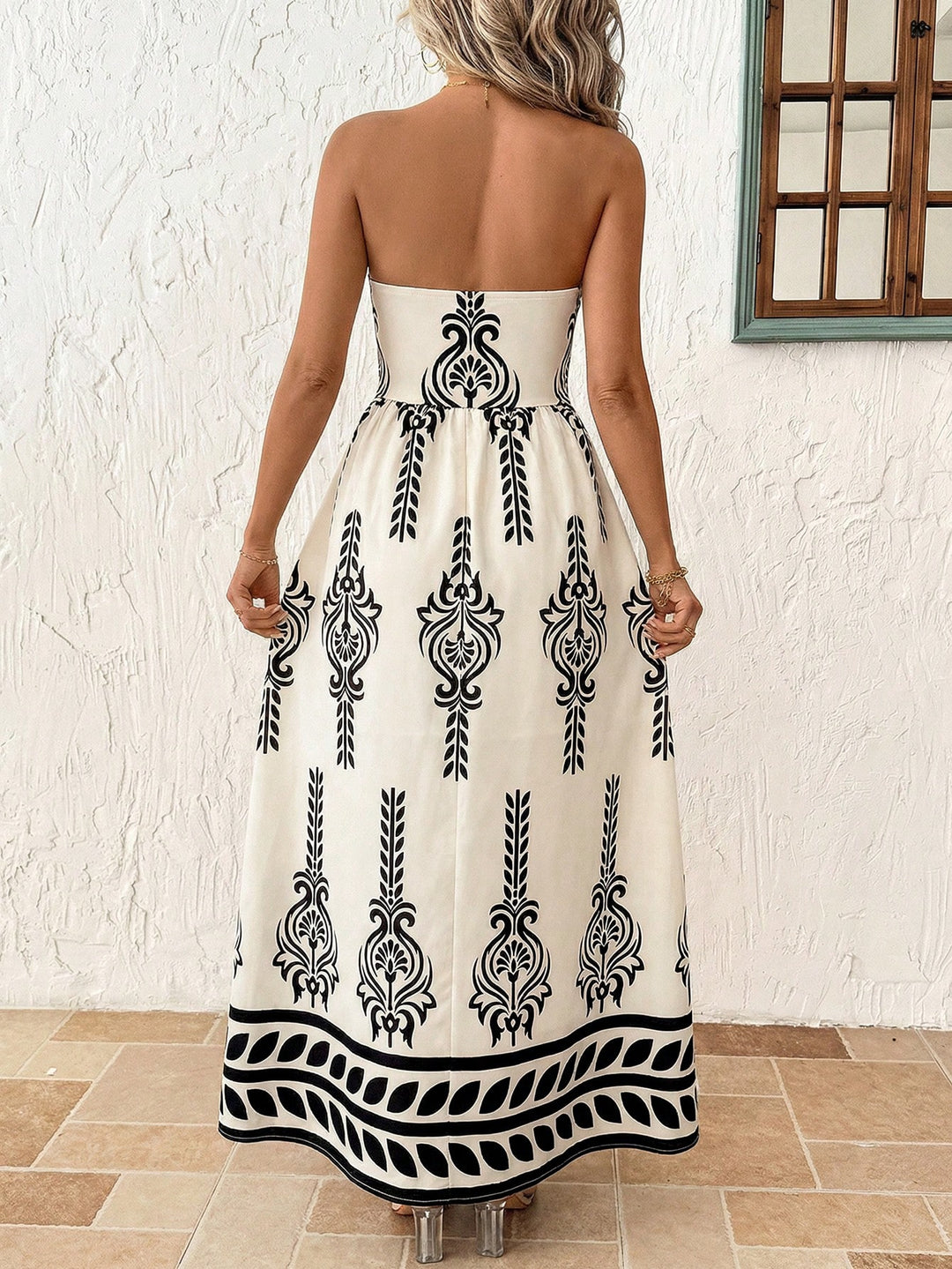 Rochie maxi SHEIN, bej