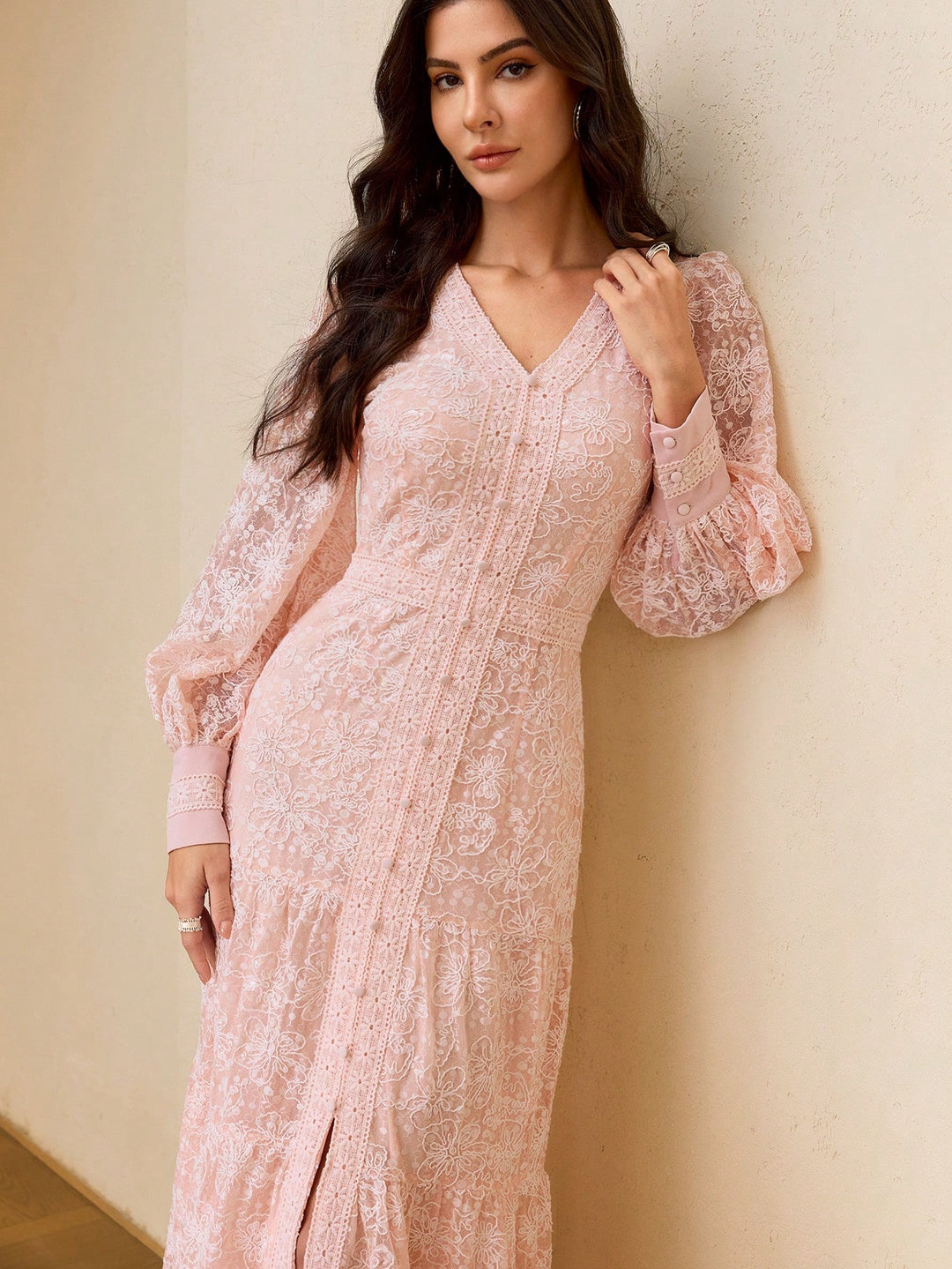 Rochie maxi SHEIN, roz