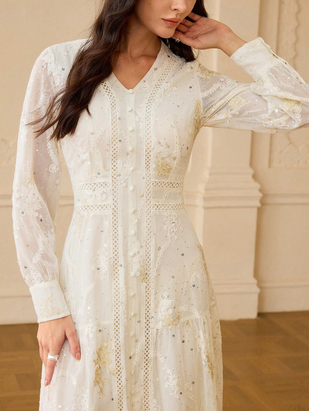 Rochie maxi SHEIN, portocaliu