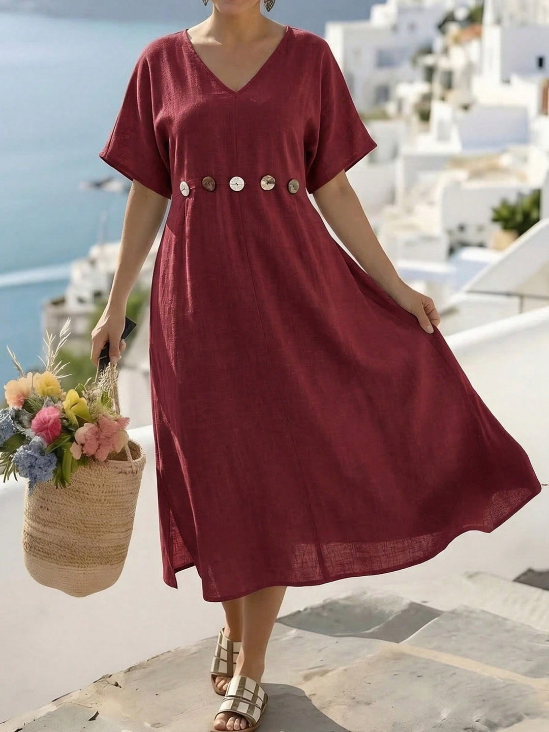 Rochie SHEIN, maro