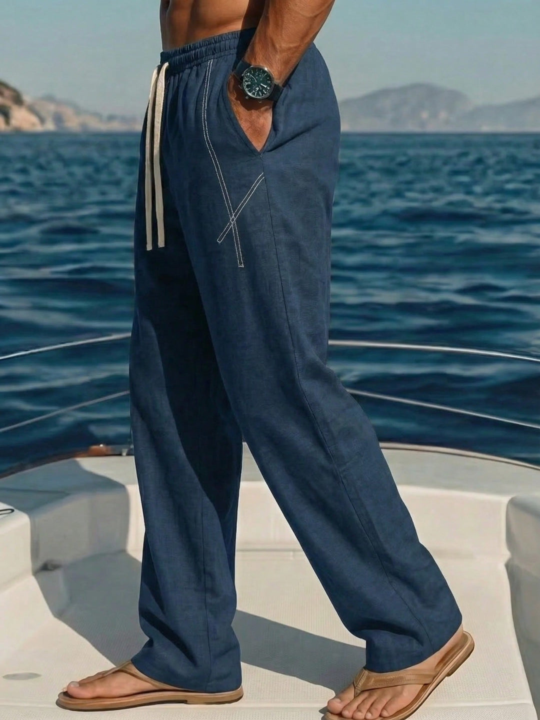 Pantalon SHEIN, albastru