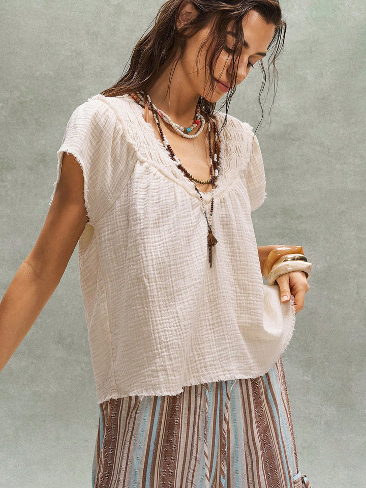 Bluza casual SHEIN, bej