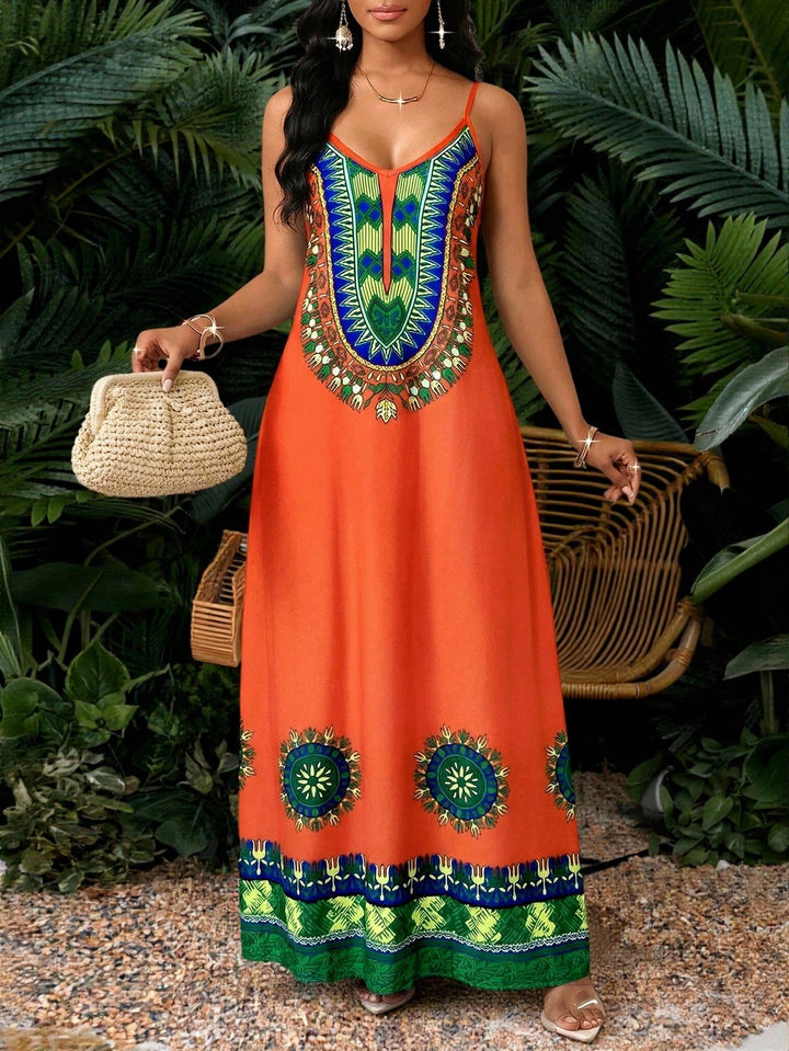 Rochie maxi SHEIN, mix culori