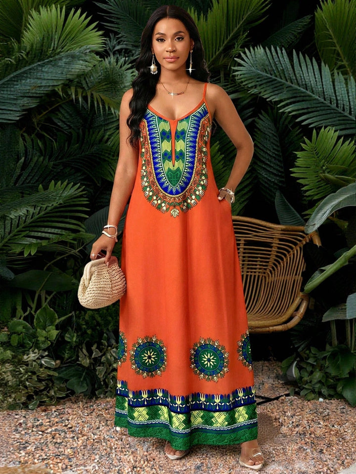 Rochie maxi SHEIN, mix culori