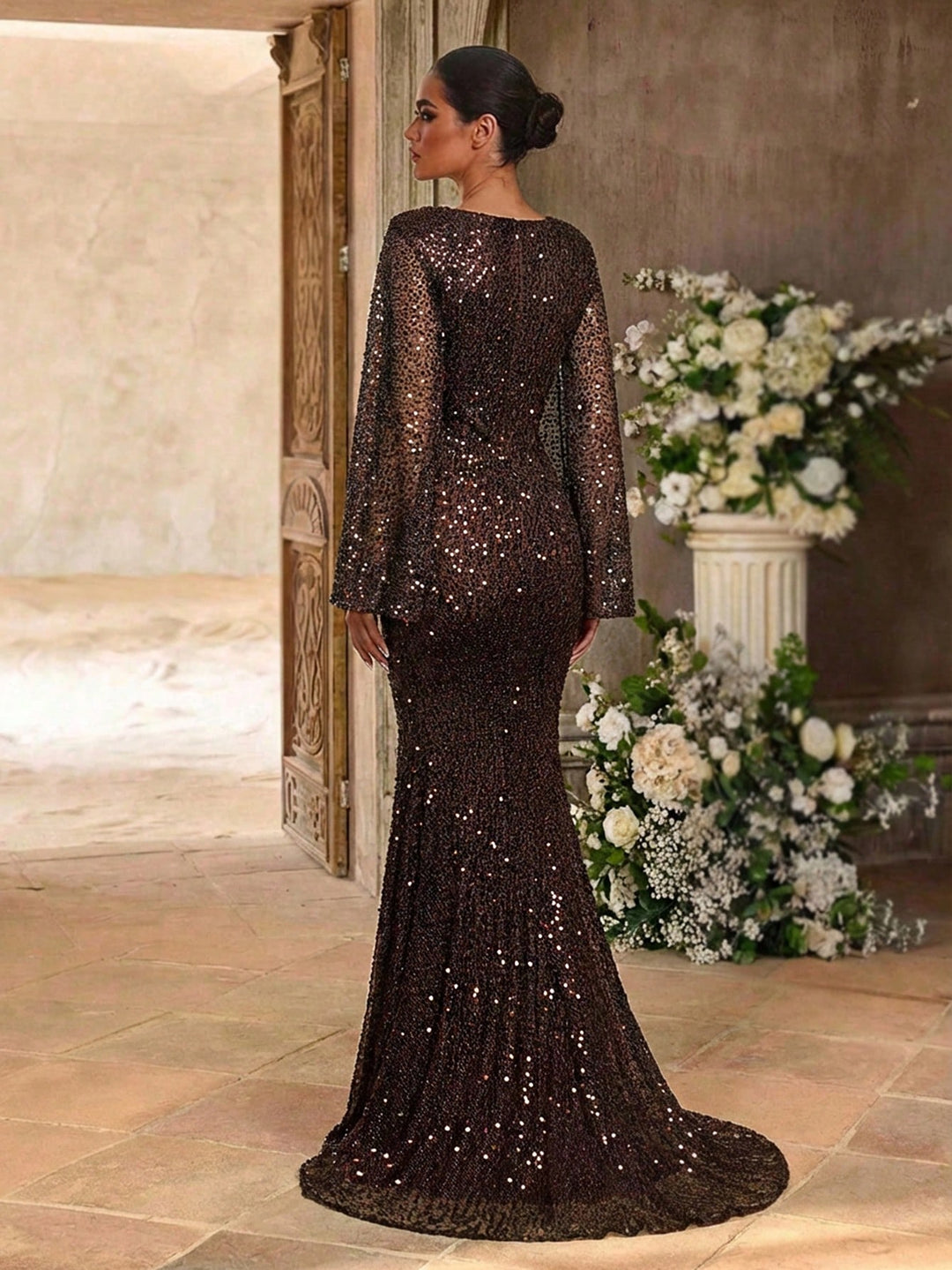 Rochie SHEIN, maro