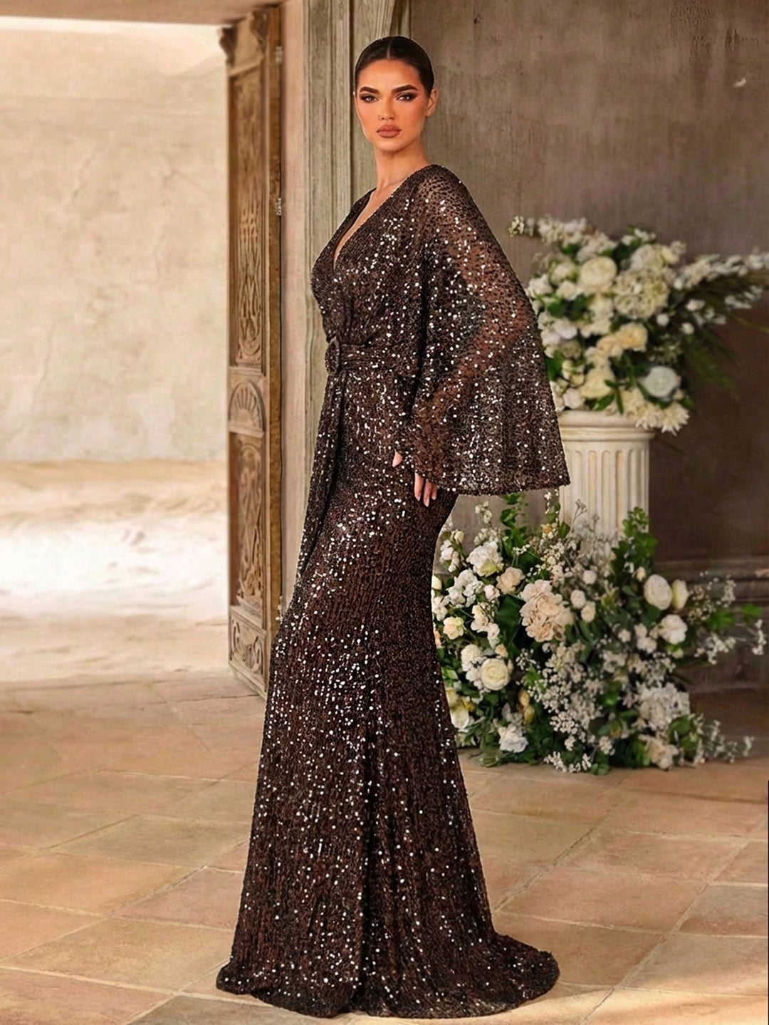 Rochie SHEIN, maro