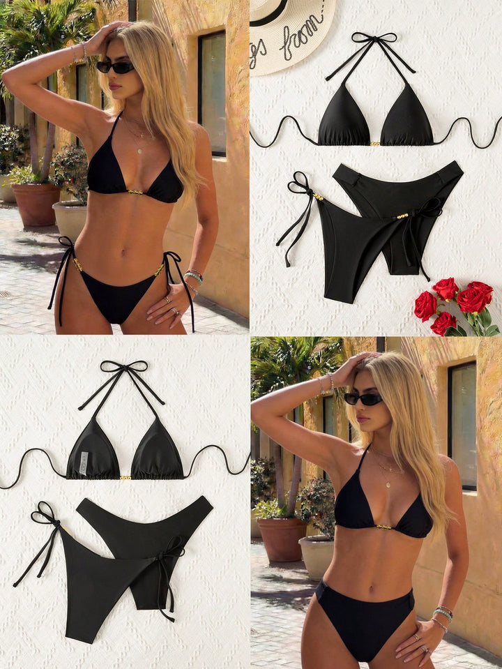 Set bikini SHEIN, negru
