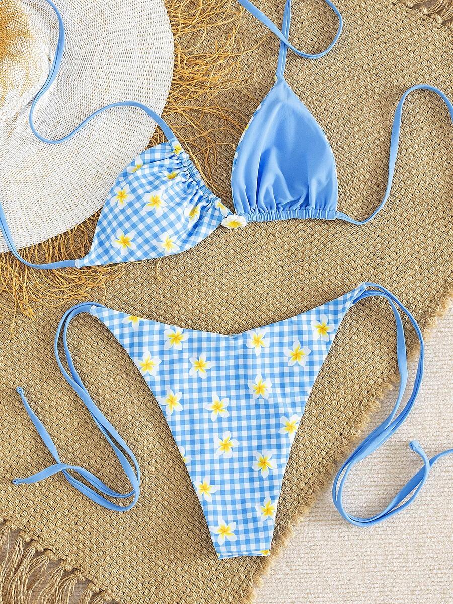 Costum de baie reversibil SHEIN, mix culori