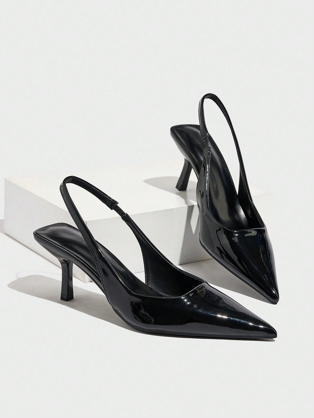 Pantofi cu toc SHEIN, negru