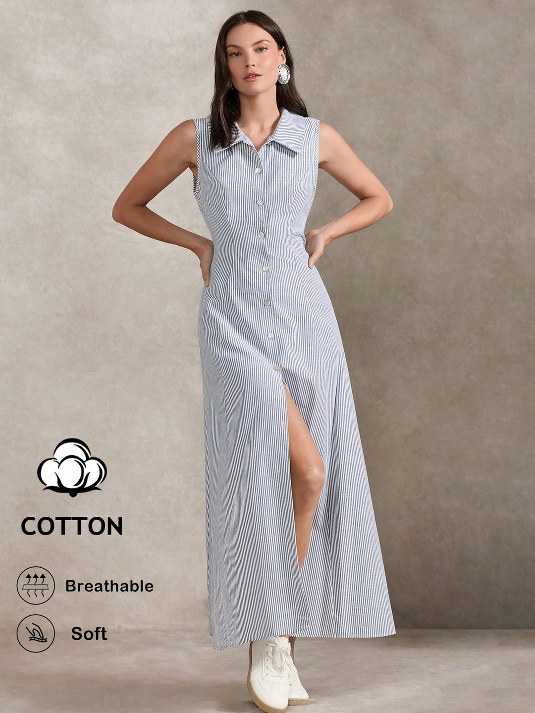 Rochie maxi SHEIN, albastru