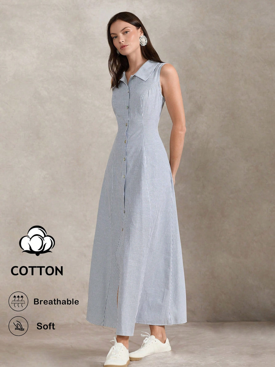 Rochie maxi SHEIN, albastru