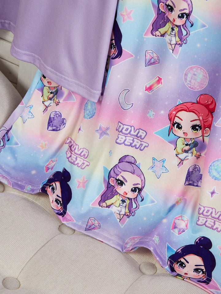 Pizsama SHEIN, lila