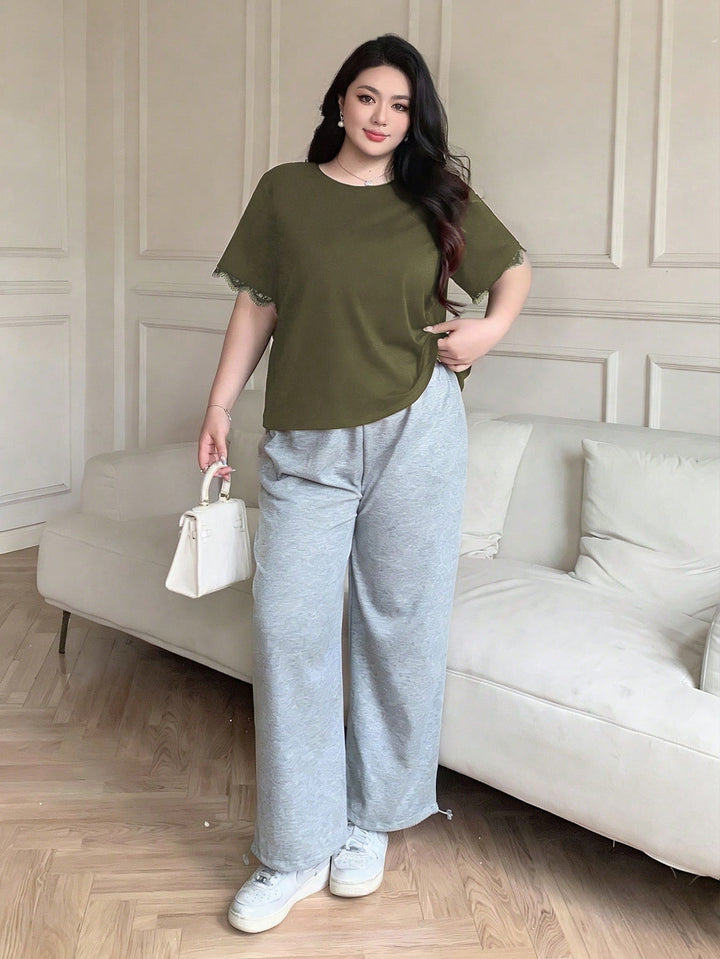 Tricou SHEIN, kaki