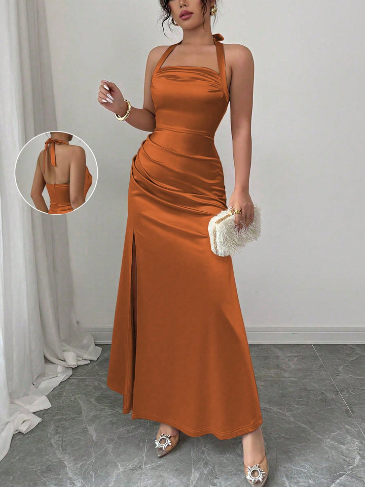 SHEIN maxi ruha, barna