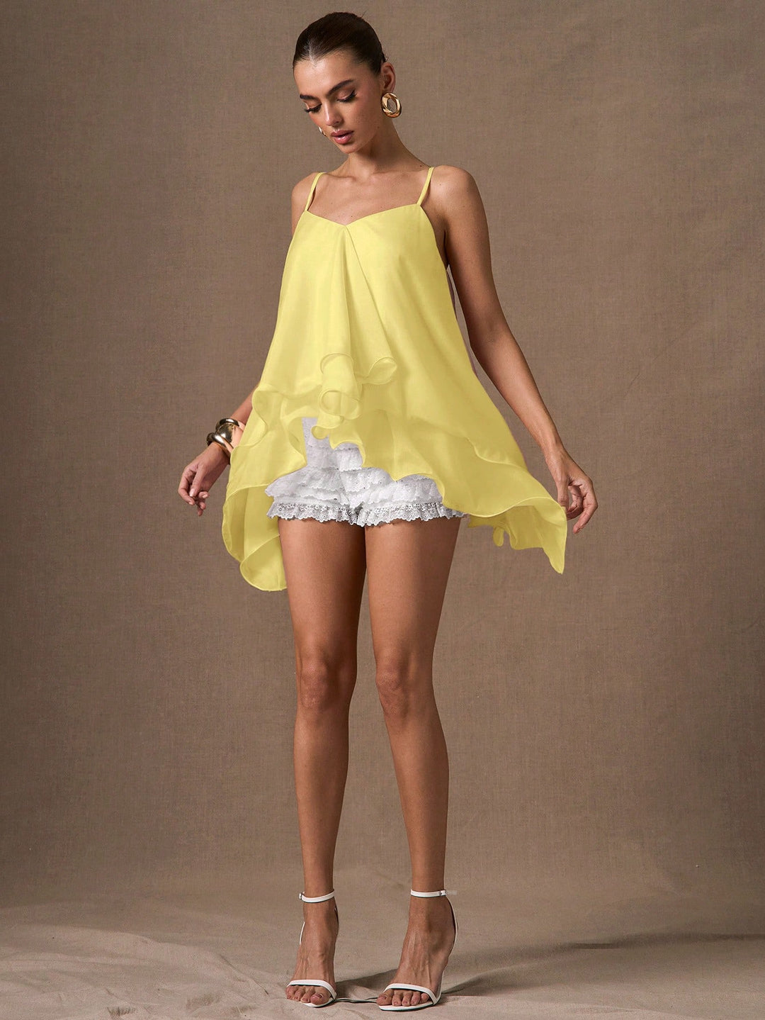 Top SHEIN, galben