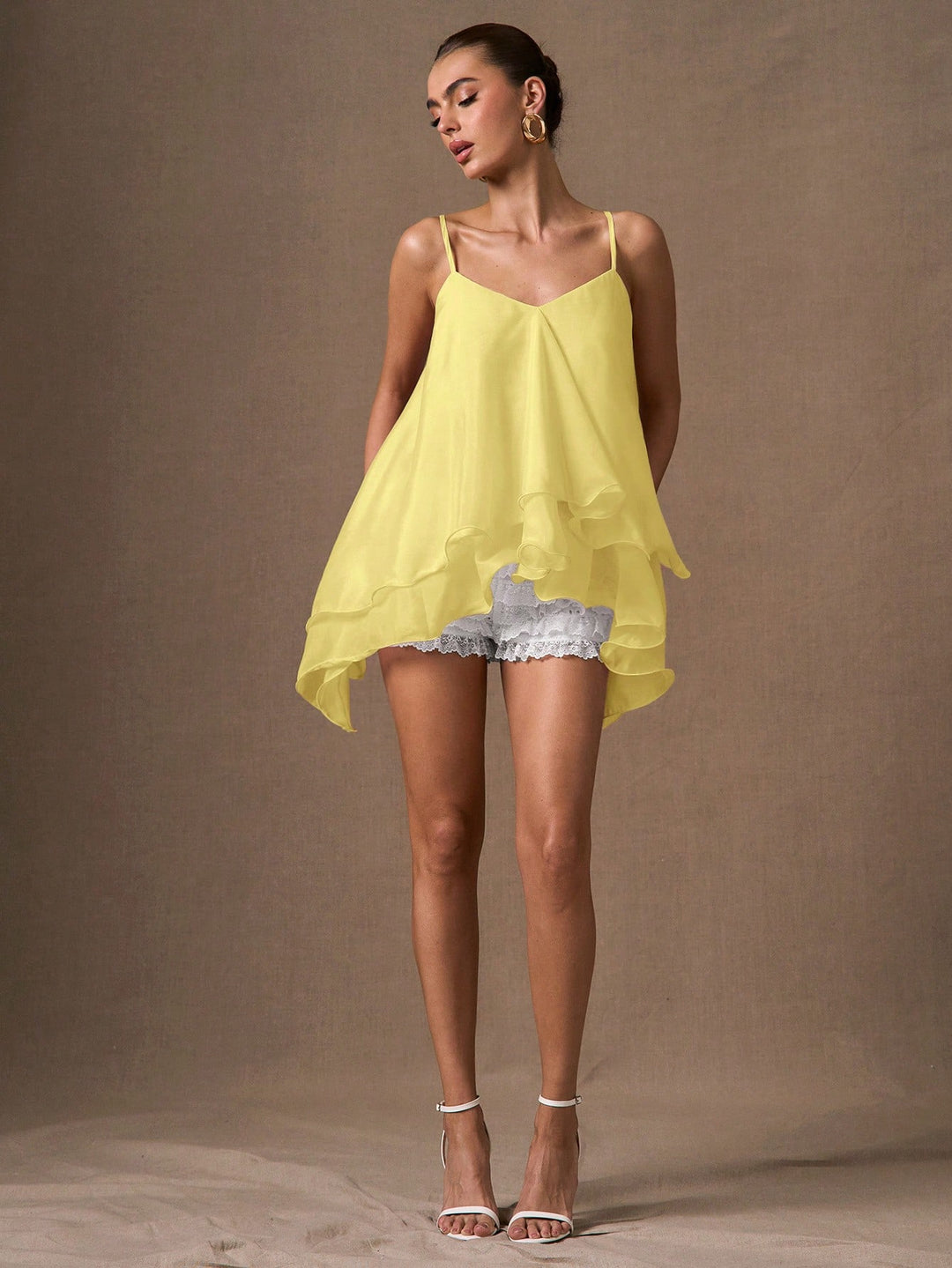 Top SHEIN, galben