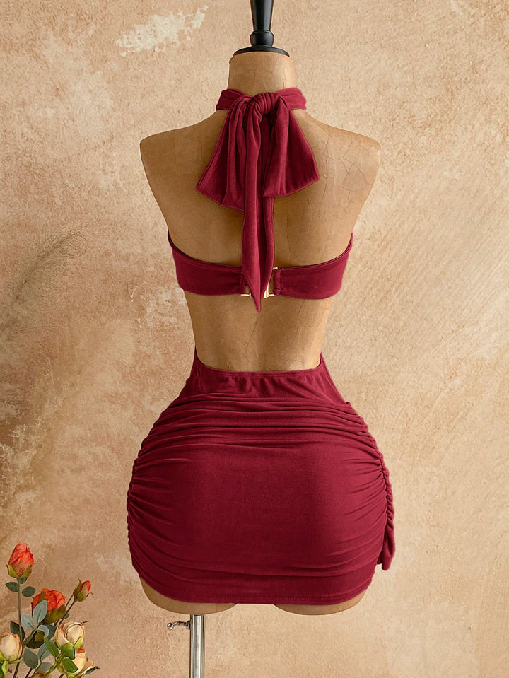 Rochie mini SHEIN, vișiniu