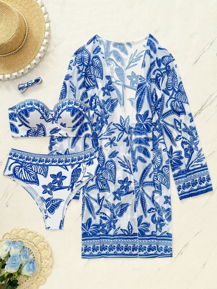 Set bikini SHEIN, albastru