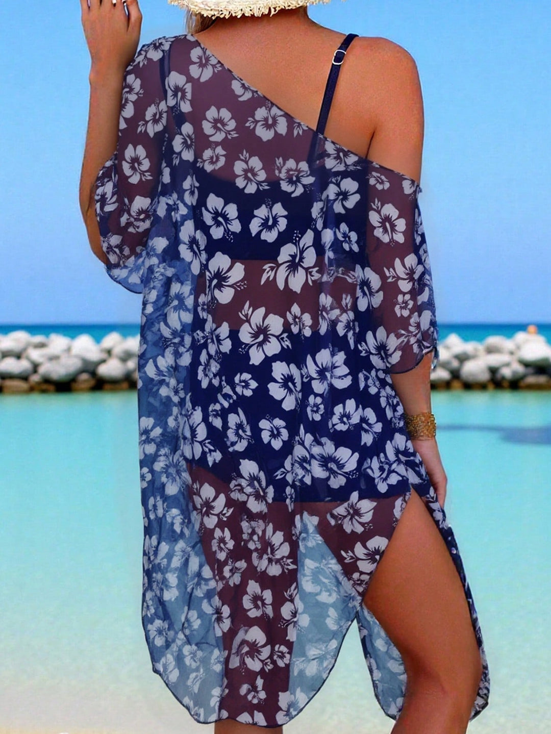 Set bikini SHEIN, albastru
