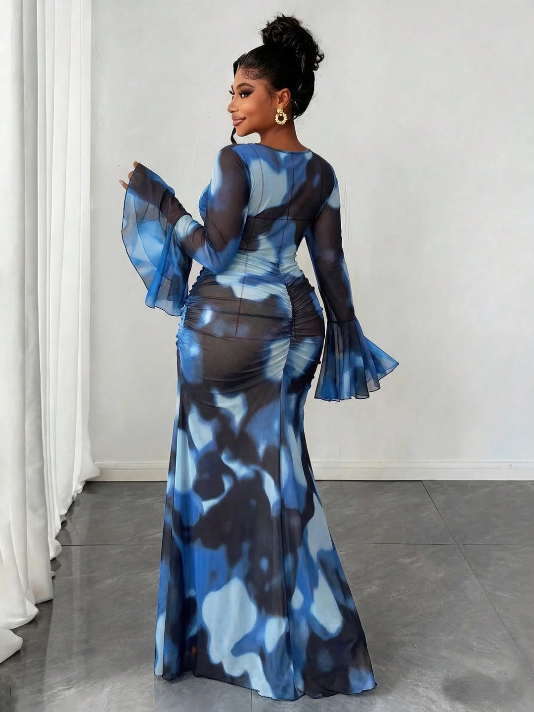 Rochie maxi SHEIN, albastru