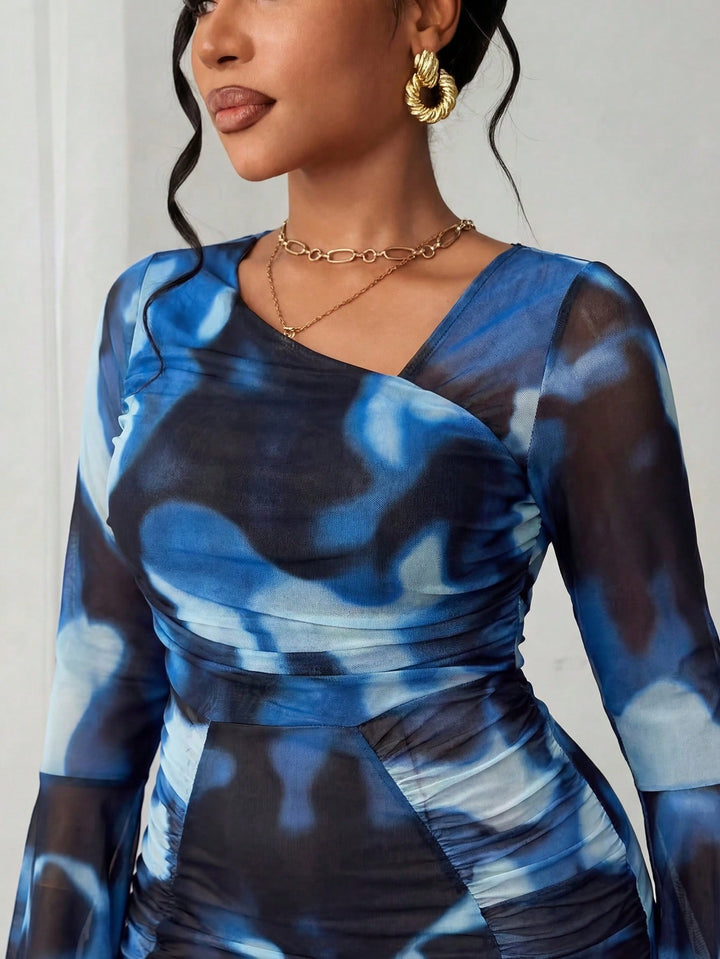 Rochie maxi SHEIN, albastru