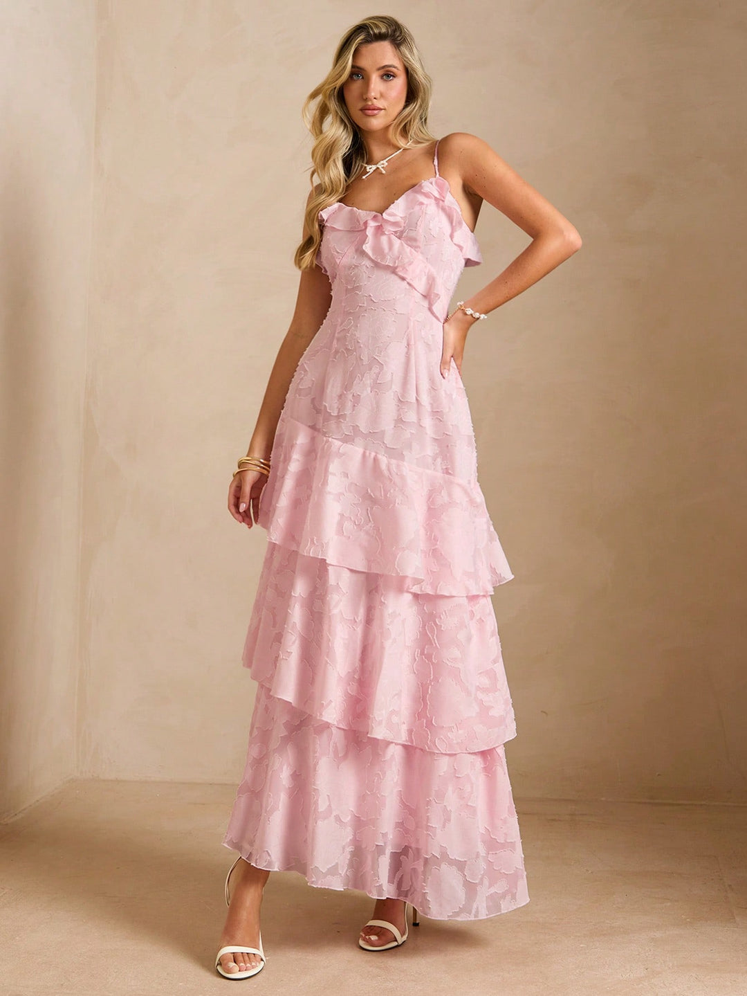 Rochie maxi SHEIN, roz