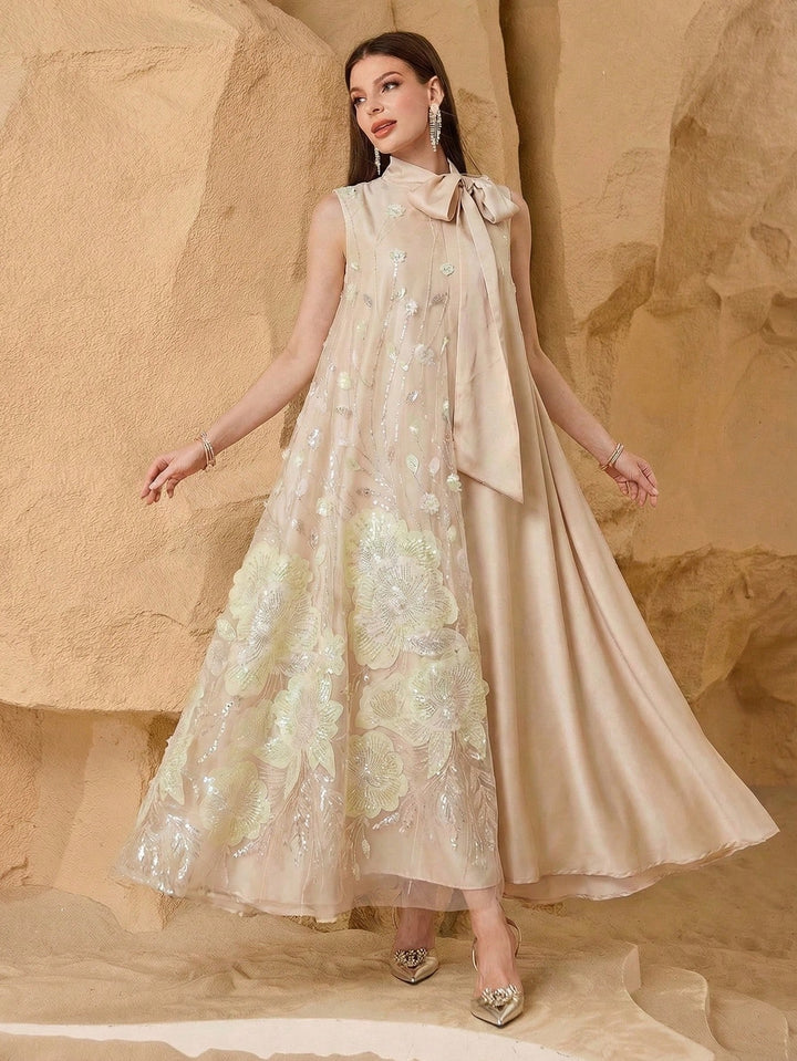Rochie maxi SHEIN, bej
