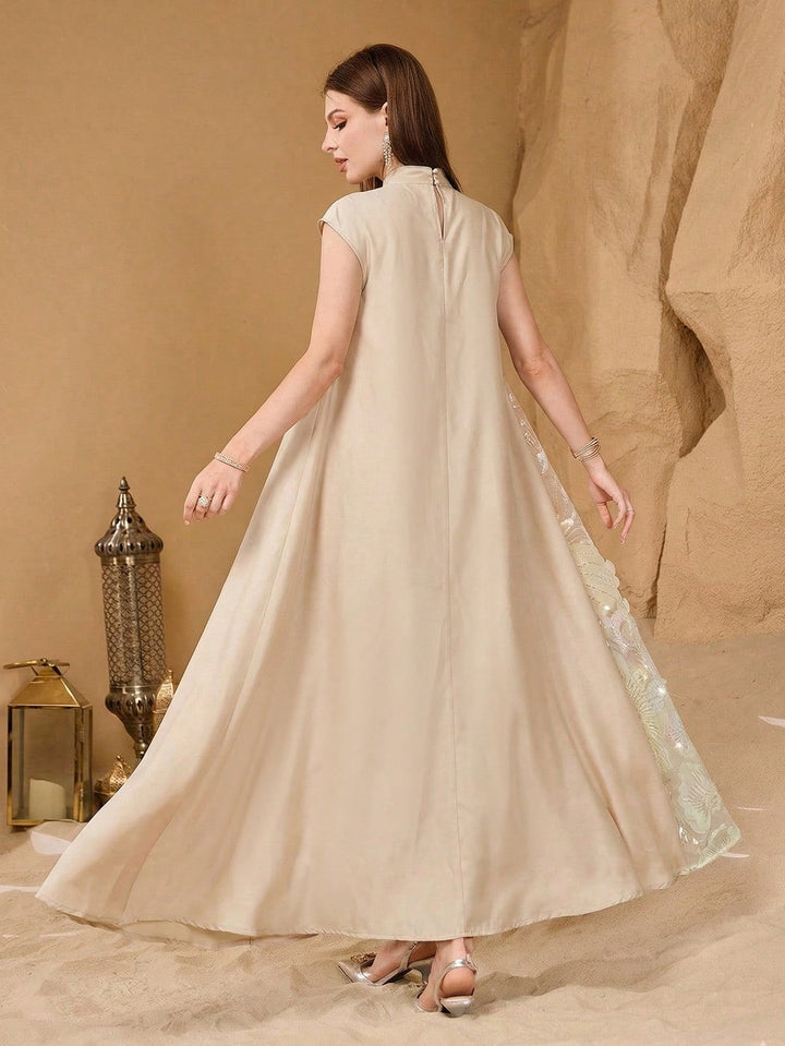 Rochie maxi SHEIN, bej