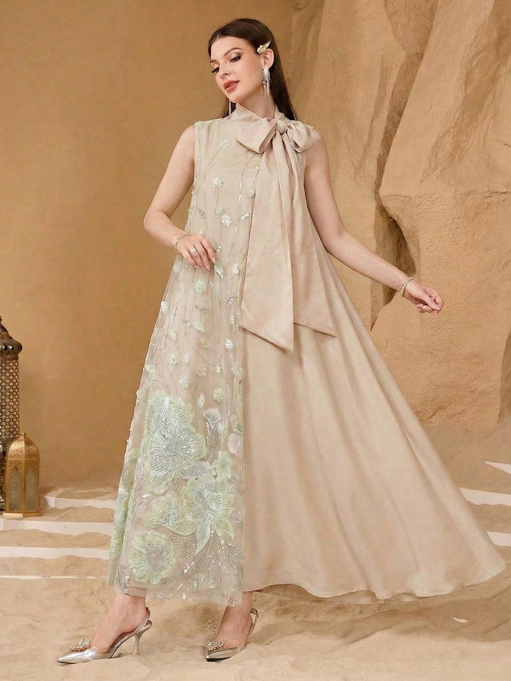Rochie maxi SHEIN, bej