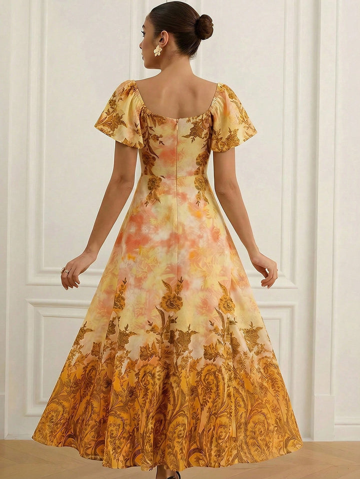 SHEIN narancssárga maxi ruha