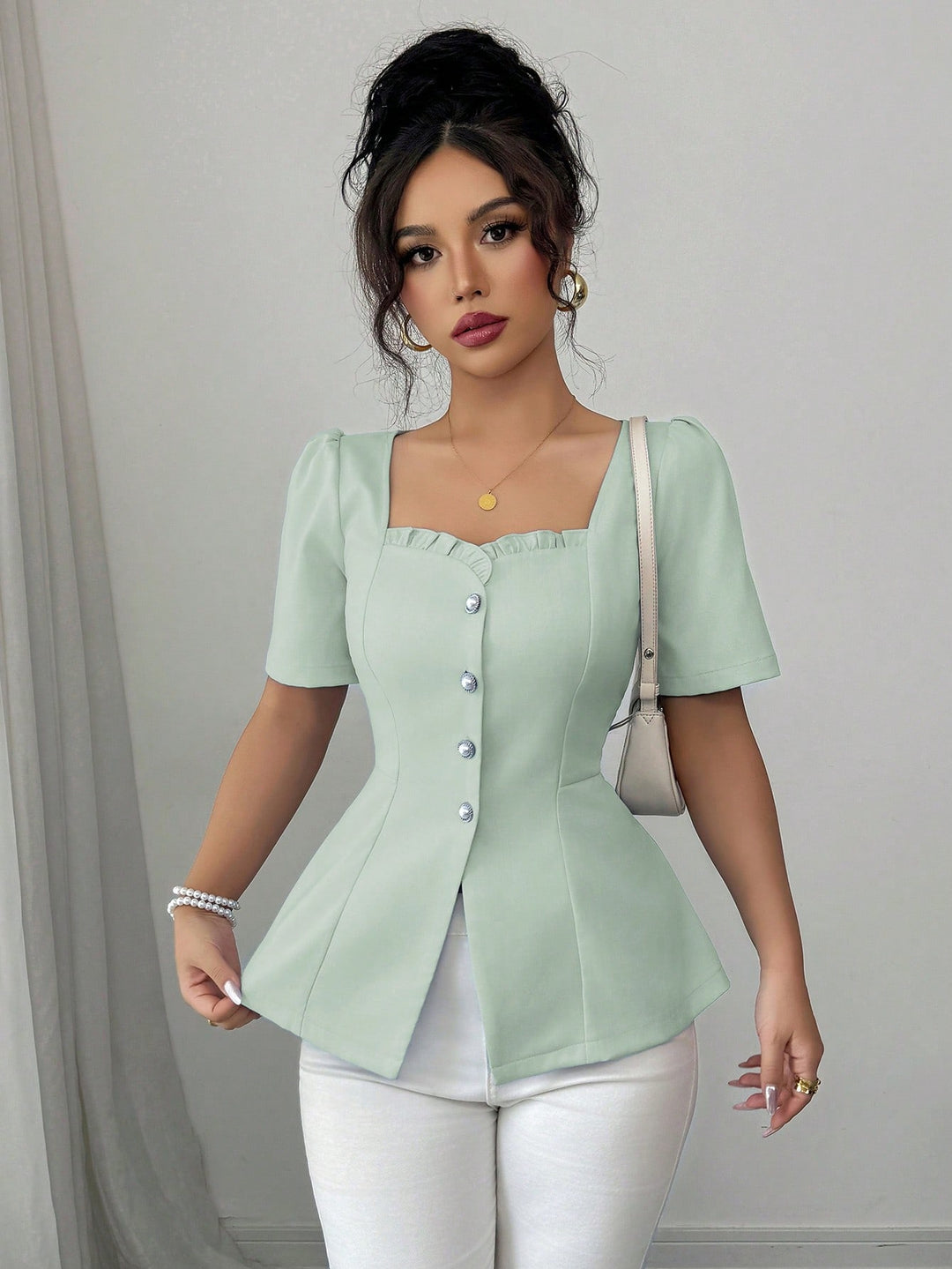Bluză SHEIN, verde