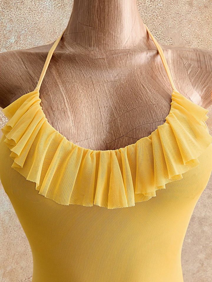 Rochie scurtă SHEIN, galben