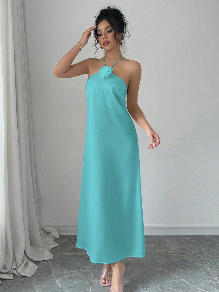 Rochie midi SHEIN, turcoaz