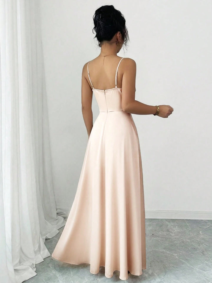 Rochie maxi SHEIN, bej